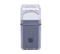 Trimmer de Barbe électrique Portable pour Hommes Affichage Numérique Pocket Beard Trimmer pour Voyager avec Batterie au Lithium 300mAh (BLUE)