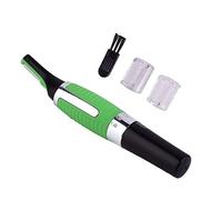 Trimmer de cheveux Electric Shaver Professional Proogy Proof Lightweight Design for Men Face Ner Nes Nezebrows Hair Corps vert 15x2.5x2,5cm