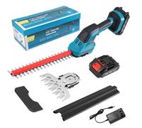 Trimmer De La Haie De Batterie,2Ciseaux d'herbe Et D'Arbustes sans Fil,Mini Taille-Herbes Taille Haie Electrique1500mAh*2 pour