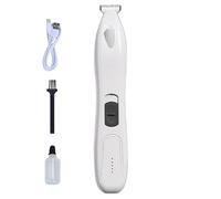 Trimmer de la patte de chien, coupe-patte de chien pour le toilettage,Trimmer des poils pour animaux de compagnie - Pieds sans fil à faible bruit Brosse de rasage de rasage doux rechargeable pour le t