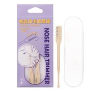 Trimmer des cheveux de nez- 2 en 1 manuelle Nasal Clippers | Coinette à cheveux de nezportable avec boîte de rangement, dissolvant de coiffure narine en acier inoxydable pour le nez, oreille, sourci