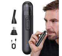 Trimmer des cheveux de nez, coupe-nez pour les hommes | Clipper de rasoir électrique 2 en 1 portable - Ciseaux de rasage du visage, coupe-sourcils pour hommes, coupe-barbe de voyage pour les vacances