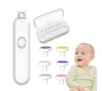 Trimmer Des Ongles Électriques Pour Les Enfant - Éclairage À 360 ° File De Ongles-En Rotation, Kit De Calipper À Ongles Sûr | Six Têtes De Broyage Douce, Conception Compacte Idéale Pendant Les Manucu