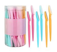 Trimmer Des Sourcils - 66x Facial Et Shaper Des Sourcil | Rasoir À Sourcils Pour Les Yeux Portables Avec Couverture Protectrice | Outil De Dermaplaning Face Pour Femmes Hommes | Épilation Rasoir Pour