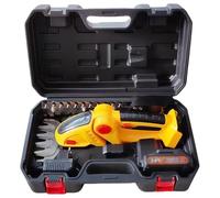Trimmer du jardin électrique, pales doubles à batterie 24V pour pelouse/arbustes/mauvaises herbes, poignée antidérapante sans fil 2,4 lb, système à changement rapide
