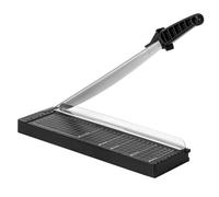 Trimmer en papier, coupeur de papier Guillotine, coupe-papier pour papier cartonné, longueur de coupure de 12 pouces, planche à découper en papier de base en plastique pour la maison, le bureau, l'éc