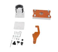 Trimmer Slot Plate & Clear Cover | Aluminum Alloy & Engineering Plastic | 65mm Fit for Woodworking/Chamfering/Grooving | 0-5cm Thickness Range | 16 - Piece Accessory Kit