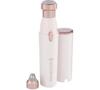 Remington Epilateur pour visage femme 2en1:rasoir électrique et tondeuse à sourcils BareMe épilation lèvre supérieure, menton, joues, étanche, lumière LED, USB-C, brosse, capuchon protecteur WFS200