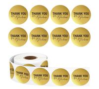 Trimming Shop 1 rouleau de 1 000 autocollants « Thank You for Your Purchase » de 2,5 cm - Autocollants ronds autocollants pour emballage de pâtisserie, cachets d'enveloppes, fournitures d'emballage de