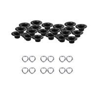 Trimming Shop 100pcs x 4 mm Noir Oeillets Grommet et rondelles en Laiton résistant à la Rouille des métiers d'art en Cuir