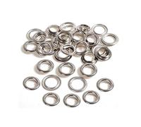 Trimming Shop 11mm Laiton Oeillets avec Rondelles, Durable & Rouille - Preuve Passages pour DIY Projets, Arts & Loisirs Créatifs, Livres, Vêtements Décoration (Argent,100pcs)