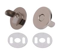 Trimming Shop 18mm Magnétique Fermeture Pression pour Sacs à Main Sacs et Loisirs Créatifs - Fermoir avec Mâle Femelle Pièce - Presse Clou 2 Métal Support Rondelles - Popper la Couture Tissu