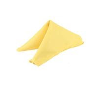 Trimming Shop 20 inch Coton Polyester Blanc Table Serviette pour Maison, Hôtel, Repas,Mariage,Banquet,Fête - Citron, 20 inch