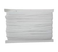 Trimming Shop 25 m - 9 mm (blanc) élastique tissé plat pour couture, ceinture, bandeaux, bande élastique douce et extensible pour tricot, projets de bricolage, accessoires de couture