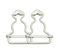 Trimming Shop 25mm Salopette Boucles Métal Clip Éléments de Fixation pour Jarretelle, Sacs à Main, Vestes, Combinaisons-Pantalons, Ceintures, Enfants Salopettes, Diy Tissu - Argent Mat, 2pcs