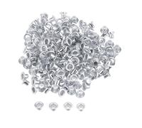 Trimming Shop 2mm Laiton Oeillets, Durable & Rouille - Preuve Passages pour Bébé Poupées,DIY Projets, Arts & Loisirs Créatifs Décoration, Vêtements Étiquettes (Argent,100pcs)