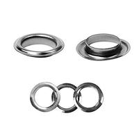 Trimming Shop 30mm Oeillets Anneaux avec Rondelles - Parfait pour Cuir Artisanat, Rideaux, Rideaux et PVC Bannières - Bronze à Canon Noir, 50 Pcs