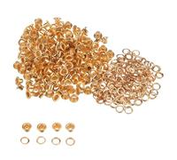 Trimming Shop 3mm Laiton Oeillets avec Rondelles, Durable & Rouille - Preuve Passages pour Bébé Poupées,DIY Projets, Arts & Loisirs Créatifs Décoration, Vêtements Étiquettes (Or Rose, 100pcs)