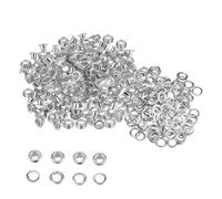 Trimming Shop 4mm Oeillets Avec Rondelles Durable Acier Passages Pour Vêtements Décoration,DIY Projets, Maroquinerie, Scrapbooking, Chaussures, Sacs - Argent, 4mm