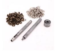Trimming Shop 5mm Oeillets 3 Set Perforatrice Outil Kit with 50 Argent et 50 Bronze Œillets avec Rondelles pour Artisanat de Cuir