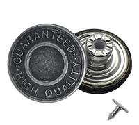 Trimming Shop 8 X Jean Boutons Goujon 17mm Large, Rechange pour Manquant Boutons sur Jeans, Vestes, Vêtements - Bronze, Gun Metal