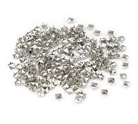 Trimming Shop 9 mm Argent Punk Clous Pyramide Tête Pressée à la main pour DIY Leathercraft Goth Pics décoratifs en forme de pyramide Clous, Métal, Silver, 100pcs