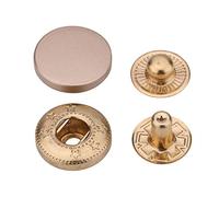 Trimming Shop Alliage Casquette S Ressort Boutons-Pression 4 Pièce Métal Arrière Boutons Pression pour Bricolage Travail du Cuir, Vêtements Réparation, Sacs à Main (15mm) - Or Mat, 15mm
