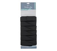 Trimming Shop Bande élastique noire de 25 mm, 50 mètres de cordon extensible plat pour couture, couture, ceinture, mercerie, perruque, projets d'art et d'artisanat