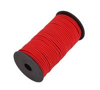 Trimming Shop Bande élastique Ronde 4 mm de Large, Cordon élastique pour la Couture, la Fabrication de Bijoux et d’Attaches à Cheveux,projets de Bricolage 100 Metres Rouge