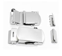 Trimming Shop Boucle de ceinture en toile pour homme et femme, style militaire, boucle de ceinture avec fermeture sécurisée, fermoir en métal, accessoire unisexe pour sangles en toile et ceintures