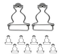 Trimming Shop Boucles de salopette argentées 45 mm x 30 mm, fermetures à clip en métal pour bretelles, sacs à main, vestes, combinaisons, ceintures, salopettes pour enfants, 10 pièces