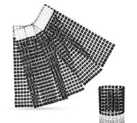 Trimming Shop Brillant Serviette Anneaux Strass Look Serviettes Emballage Support pour Banquets, Mariages, Dîner, Noël, Fêtes, 13cm x 4cm - Noir