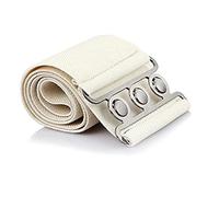 Trimming Shop Ceinture élastique large avec ceinture élastique rétro avec boucle à clip pour femmes, robes, tenues occidentales, robes, 76 mm de large, ivoire, 26"-30"