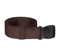 Trimming Shop Ceinture en Toile de Nylon de Style Militaire, 3,8 cm avec Boucle en Plastique à dégagement Rapide, Ceinture de Combat pour Pantalon Cargo, Sports de Plein air, Marron, Taille Unique