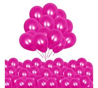 Trimming Shop Chaud Rose Ballons 10 inch 25pcs Latex Ballons Paquet Fort Épais Ballons Fête pour Mariage Anniversaire Bébé Douche Noël Fête Événement Décoration