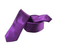 Trimming Shop Cravate Souple Polyester pour Tenue Habillée, Mariages, Bal, Célébration, Fêtes, Unisexe Design Classique - Pourpre, Largeur 5cm