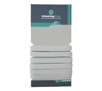 Trimming Shop Élastique tissé plat 10 m - 7 mm (blanc) pour la couture, la ceinture, les bandeaux, élastique doux et extensible pour le tricot, les projets d'artisanat, les accessoires de couture
