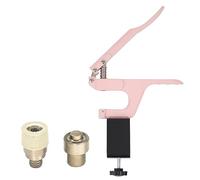 Trimming Shop Ensemble de matrices d'installation de boutons-pression de 9,5 mm avec pince rose ZYT pour dessus de table, anneau à griffes et boutons pression Kit d'outils de fixation pour