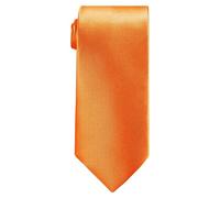Trimming Shop Étroit Cravate Orange Souple Satin Polyester Unisexe Slim Cravate pour Décontracté Habillé Vêtement, Mariages, Bal, Célébration, Fêtes, Gatherings, Événements