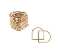 Trimming Shop Fermetures à Anneaux en D Robustes en métal soudé Boucles de Sac à Main durables, Sangle en Toile, Sac à Main, Colliers pour Chiens, Ceintures, 25 mm, Or, 10 pièces