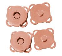 Trimming Shop fermoirs magnétiques en métal - Accessoire de couture pour bricolage, vêtements, travaux manuels, sacs à main, manteaux en cuir, sacs à main (18 mm, or rose, 10 pièces)