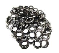 Trimming Shop Gunmetal 15mm Passe-fils en fer avec rondelles pour vêtements, travail du cuir, scrapbooking, art et artisanat, projets de bricolage, 50 pièces