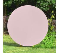 Trimming Shop Housse de toile de fond en élasthanne infroissable pour arche ronde, rose layette, 220 cm, pour décoration de photographie, mariage, anniversaire, fête prénatale, événements