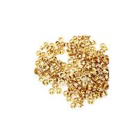 Trimming Shop Œillets en Laiton de 2 mm, durables et résistants à la Rouille pour poupées, projets de Bricolage, décoration Artistique et Artisanale, étiquettes à vêtements (Or Rose, 100 pièces)