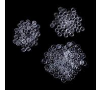 Trimming Shop Kam Lot de 50 boutons pression en plastique transparent T3 (taille 16) pour couches, blazers, vêtements d'enfants, costumes, travaux manuels, vestes, chemises et tissus d'ameublement