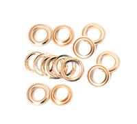 Trimming Shop Laiton Œillets avec Rondelles Rouille Preuve pour Vêtements,Cuir Travail, Scrapbooking, Art et Artisanat - Or Rose, 14mm