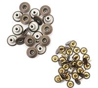 Trimming Shop Laiton Jeans Boutons Tack Éléments de Fixation Avec Arrière Broche Jean Rechange Pour Réparation Vêtements, Vestes, Femmes Jupes, DIY Loisirs Créatifs (14mm, Foncé Bronze)