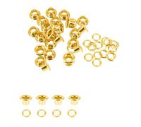 Trimming Shop Long Barrell Oeillets & Rondelles Passages pour le Cuir Loisirs Créatifs Bâche Tissu Travail Art et Couture - Idéal pour Sacs, Tissu et Scrapbooking (Paquet de 100) - Or, 6mm