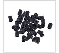 Trimming Shop Lot de 10 bouchons de cordon en silicone antidérapants et durables pour corde d'oreille élastique 9 mm x 6,5 mm Noir