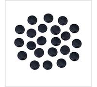 Trimming Shop Lot de 10 bouchons de cordon en silicone antidérapants et durables pour corde d'oreille élastique 9,5 mm Noir